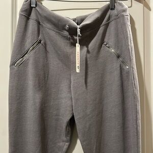 NWT Anthropologie Sundry drawstring Joggers Sweatpants zip pockets Size M (2)